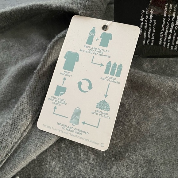 NWT CHASER Bliss Super Soft Silver Skull Knit Long Sleeve Pullover Top Grey S - Picture 5 of 7